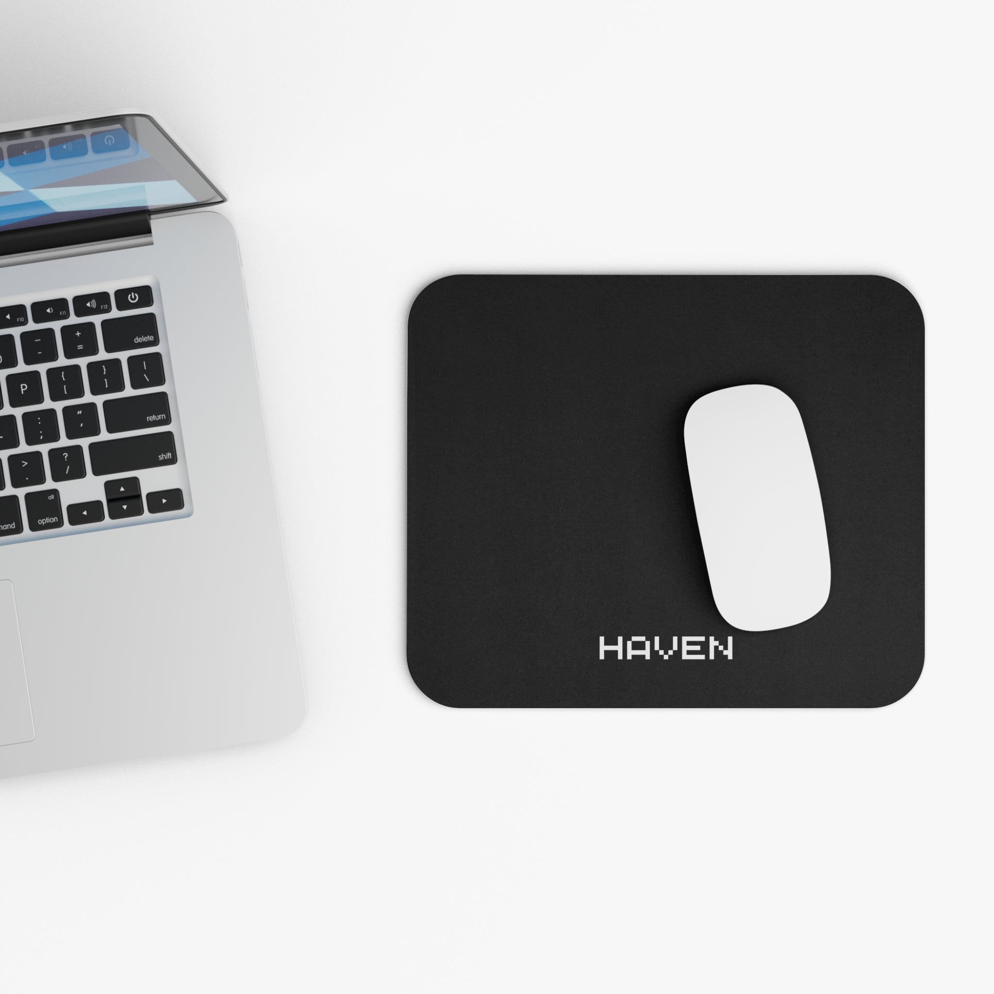 HAVEN Minimalist Black Mouse Pad